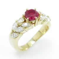 750YG ルビーリング