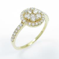 K18YG ダイヤモンドリング