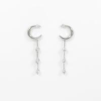 PT ムーン ダイヤモンドピアス