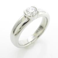 ティファニー ドッツ リング 0．33ct・D・VVS2