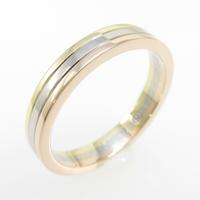 カルティエ スリーゴールド リング