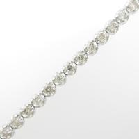 K18WG ダイヤモンドブレスレット