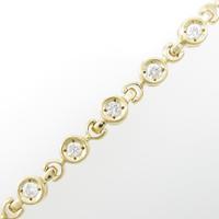 K18YG ダイヤモンドブレスレット