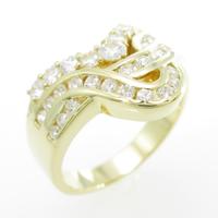 18KYG ダイヤモンドリング