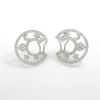 K18WG ダイヤモンドピアス