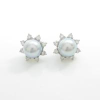 K18WG アコヤパールピアス10％引き