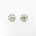 【新品】K18YG ダイヤモンドピアス 0．315ct・0．302ct・H・SI2・VG