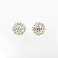 【新品】K18YG ダイヤモンドピアス 0．315ct・0．302ct・H・SI2・VG