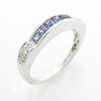 K18WG サファイヤリング