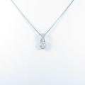 プラチナダイヤモンドネックレス 0．788ct・H・SI2・G5％引き