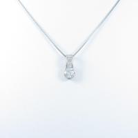 プラチナダイヤモンドネックレス 0．788ct・H・SI2・G5％引き