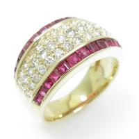 750YG ルビーリング