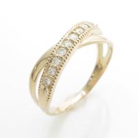 K18PG ダイヤモンドリング