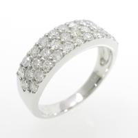 K18WG パヴェ ダイヤモンドリング