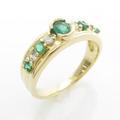 K18YG エメラルドリング