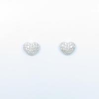 【リメイク】K18WG ハート ダイヤモンドピアス