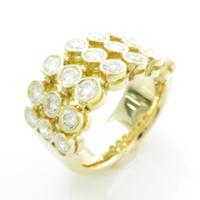 K18YG ダイヤモンドリング