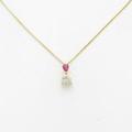 K18YG ルビーネックレス
