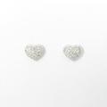 PT ハート パヴェ ダイヤモンドピアス
