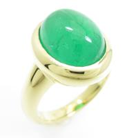 K18YG エメラルドリング