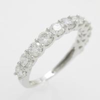 K18WG ハーフエタニティ ダイヤモンドリング30％引き