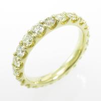 K18YG フルエタニティ ダイヤモンドリング