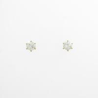 【リメイク】K18YG ソリティア ダイヤモンドピアス