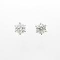 【リメイク】ST／プラチナダイヤモンドピアス 0．410ct・0．411ct・E・SI1・EXT H＆C