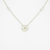 ミキモト フラワー カラーストーンネックレス