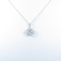 K18WG ダイヤモンドネックレス