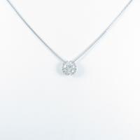 【新品】プラチナダイヤモンドネックレス 0．422ct・D・SI2・GOOD