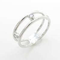 K18WG ダイヤモンドリング