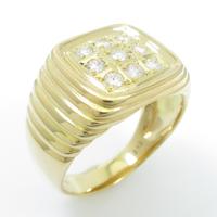 K18YG ダイヤモンドリング