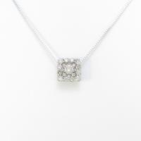 K18WG ダイヤモンドネックレス