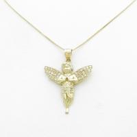 10KYG／K10YG エンジェル キュービックネックレス