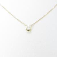 【リメイク】K18YG ソリティア ダイヤモンドネックレス