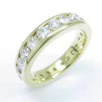 K18YG フルエタニティ ダイヤモンドリング