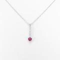PT ハート ルビーネックレス