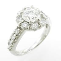 プラチナダイヤモンドリング 1．02ct・H・SI2・VG