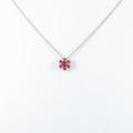 ポンテヴェキオ フラワー ルビーネックレス