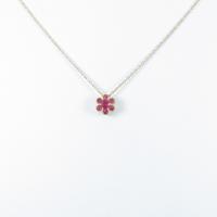 ポンテヴェキオ フラワー ルビーネックレス