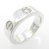 カルティエ ラブリング ハーフダイヤ