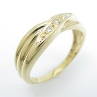 K18YG ダイヤモンドリング