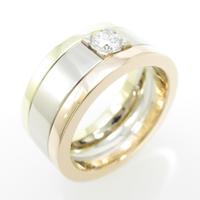 カルティエ ウエディング 1ダイヤ リング