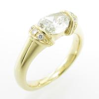 K18YG ダイヤモンドリング