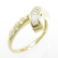 K18YG ダイヤモンドリング