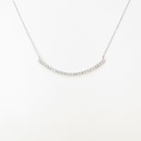 【1910special3days】【リメイク】K18WG ダイヤモンドネックレス