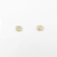 【リメイク】K18YG フラワー ダイヤモンドピアス