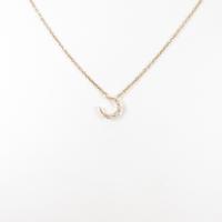 アガット ムーン ダイヤモンドネックレス