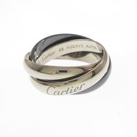 カルティエ トリニティ ブラック＆ホワイト リング